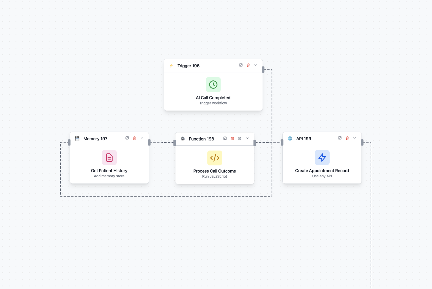 Workflow builder screenshot